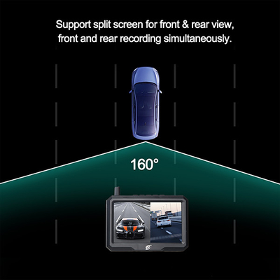 Caméra de secours de vision nocturne du véhicule 1080P écran de 5 pouces pour la came de tiret