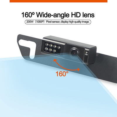 Caméras de secours de tiret de miroir de lentille de HD 1080P moniteur de 7 de pouce IPS de couleur